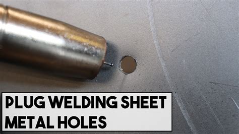 welding pin holes in sheet metal|welding holes in auto panels.